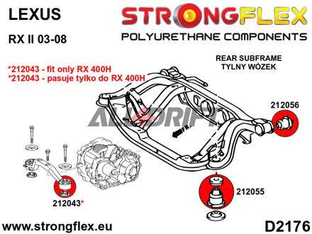 212056A: Rear subframe - front bush SPORT