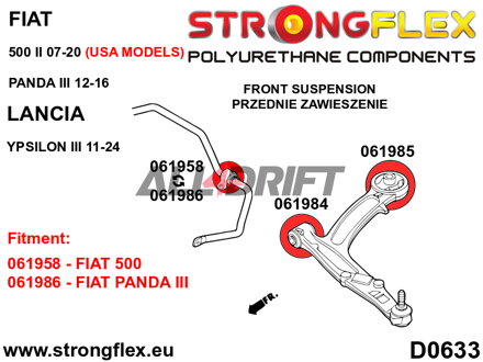 061986A: Front anti roll bar bush SPORT