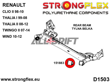 151883B: Rear beam bush