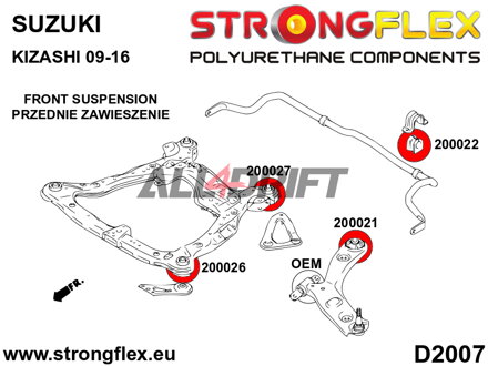 200026A: Front subframe – front bush SPORT