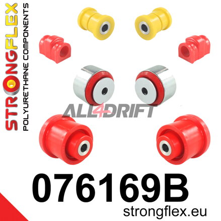 076169B: Front suspension and ream beam bush kit
