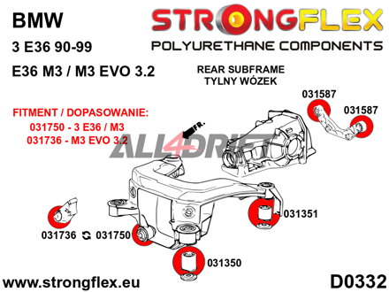 036105B: Full suspension bush kit