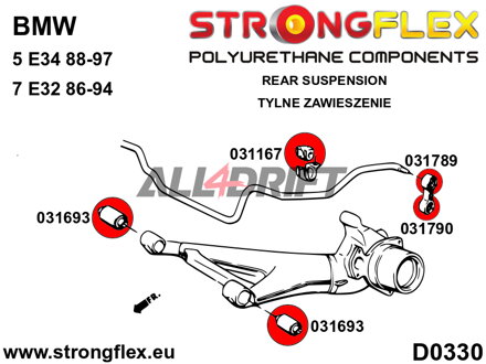 031789B: Rear anti roll bar link to anti roll bar bush