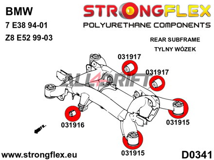 031916A: Rear diff mount - front bush SPORT