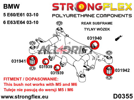 031942B: Rear subframe – rear bush