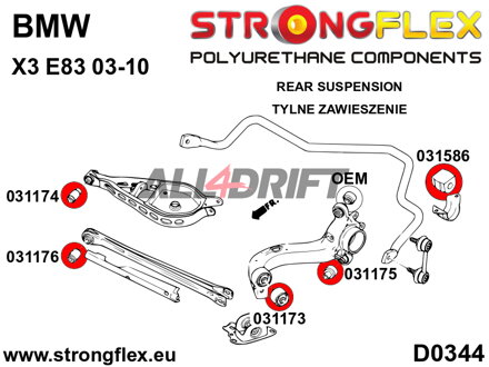 031586B: Rear anti roll bar bush