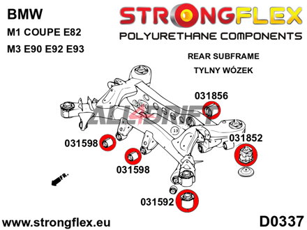 031856B: Rear diff rear mounting bush - BMW E82 (11-12) M1 Coupe
