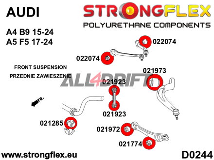 026282B: Front suspension bush kit