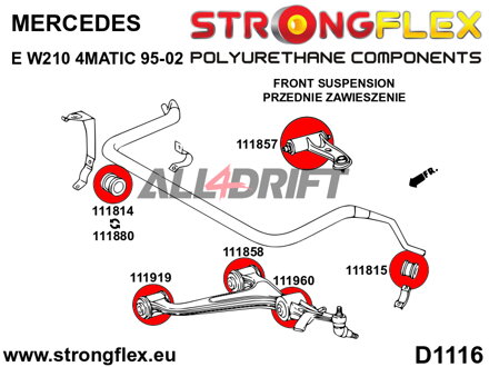 111880B: Front anti roll bar bush
