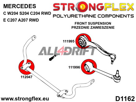 112047A: Front anti roll bar bush SPORT