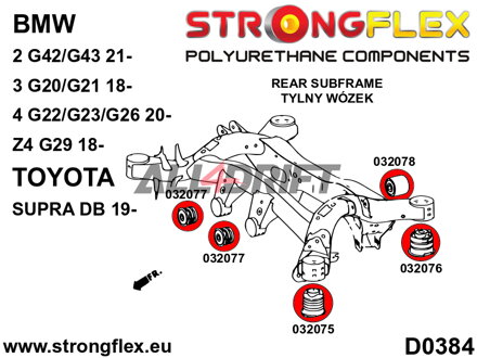 032078A: Rear diff mount - rear bush SPORT