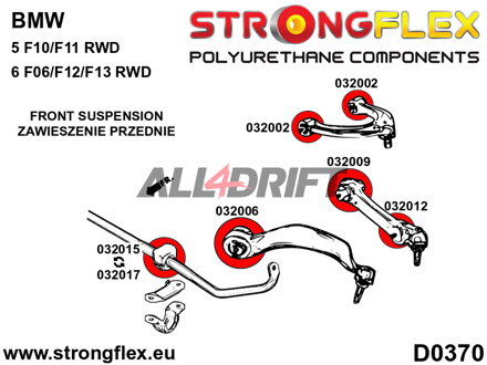 032015B: Front anti roll bar bush