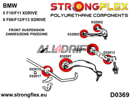 032010A: Front lower wishbone bush – inside SPORT