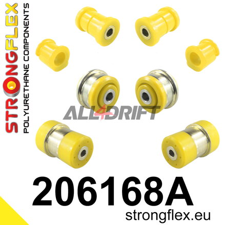 206168A: Front suspension and ream beam bush kit SPORT