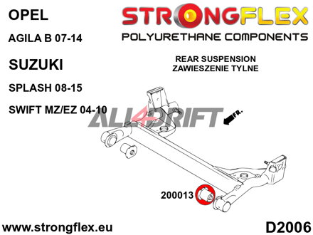 200013A: Rear beam bush SPORT