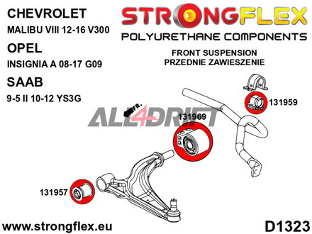 131969B: Front control arm – rear bush