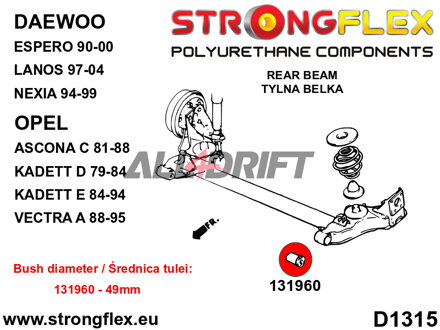 136025B: Full suspension bush kit