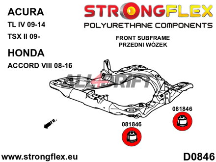 086239A: Full suspension bush kit SPORT