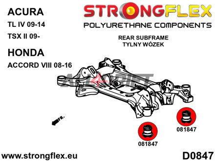 086239A: Full suspension bush kit SPORT