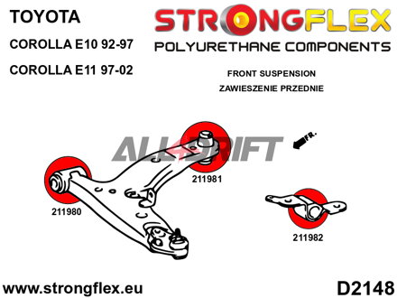 216293B: Full suspension bush kit