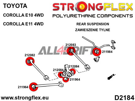 216293B: Full suspension bush kit