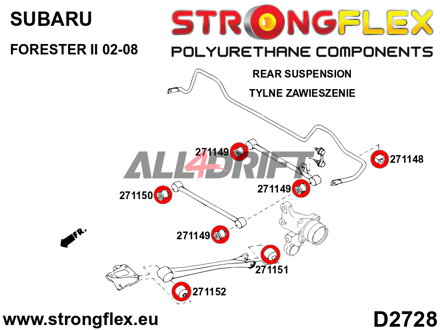 276146B: Full suspension bush kit