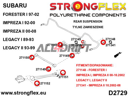 276239B: Anti roll bar link kit
