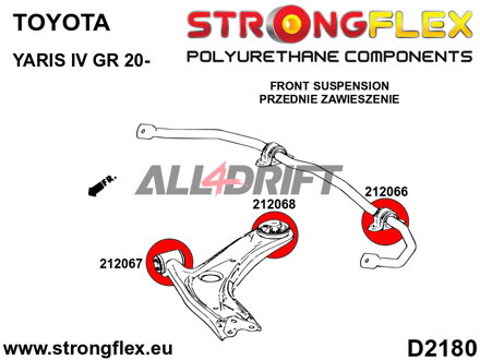 212067A: Front control arm – front bush SPORT