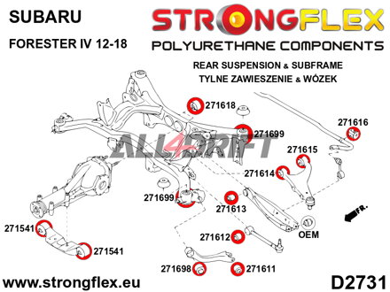 271699B: Rear beam mount bush