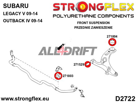 276240A: Full suspension bush kit SPORT