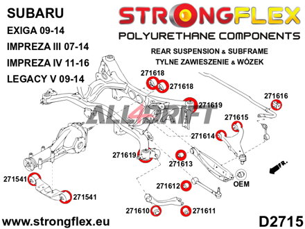 276166B: Full suspension bush kit