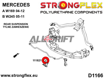 111821A: Rear anti roll bar bush SPORT