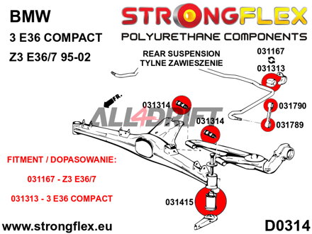 031789B: Rear anti roll bar link to anti roll bar bush