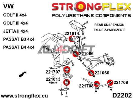 226238B: Full suspension bush kit