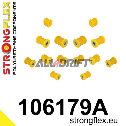 106179A: Rear suspension bush kit SPORT