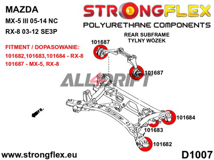 106180B: Full suspension bush kit
