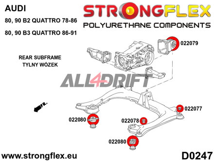 022079B: Rear differential mounting bush - rear