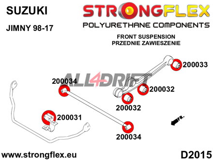 200031B: Front anti roll bar bush