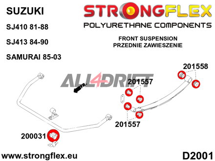206156B: Front and rear suspension kit