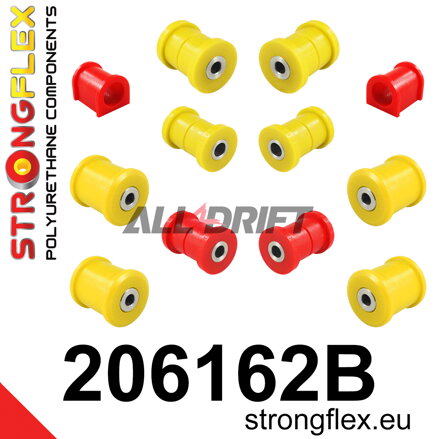 206162B: Front and rear suspension bush kit