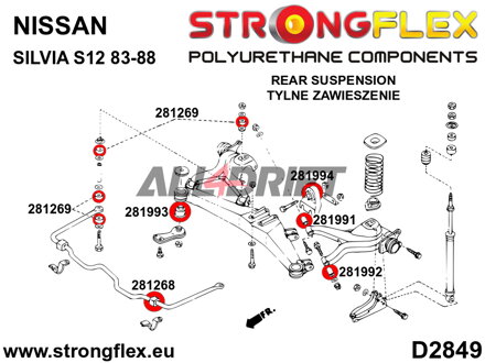 286228B: Full suspension bush kit