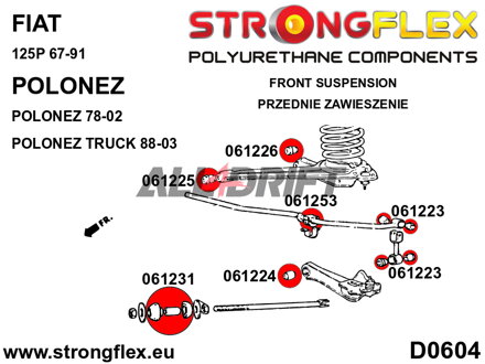 061231B: Front tie bar to chassis bush