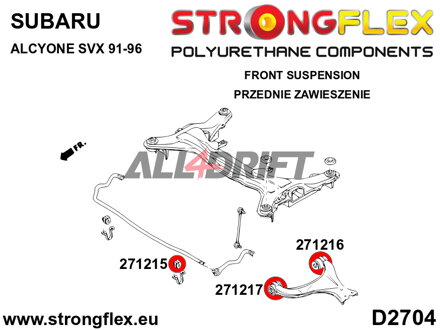 276051B: Full suspension bush kit