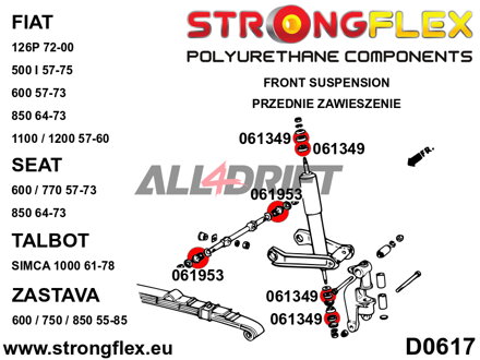 066085B: Full suspension bush kit