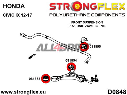 081853B: Front wishbone – front bush