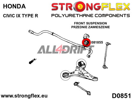 081855B: Front anti roll bar bush