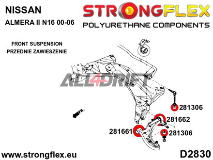 281306B: Anti roll bar link bush