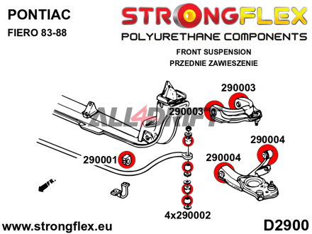 290001B: Front anti roll bar bush