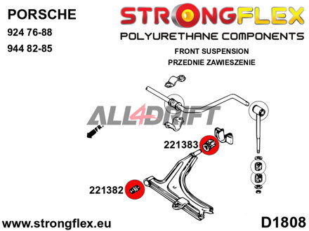 221383A: Front wishbone rear bush SPORT - Volkswagen I (74-93) 17
