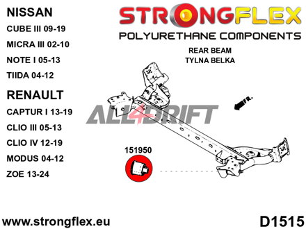 151950B: Rear beam bush